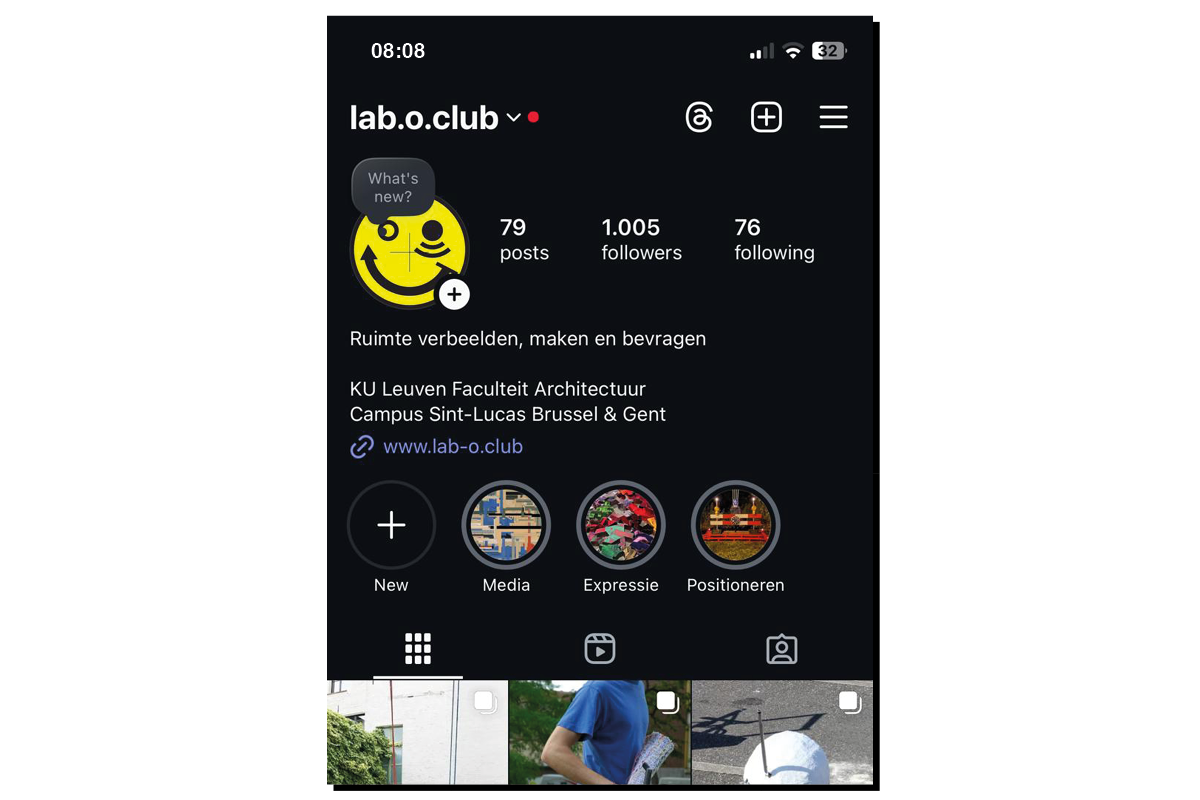 Instagram page screenshot